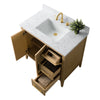 Bathroom Vanity Cabinet with Engineered Marble Top CVI NO