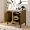 Bathroom Vanity Cabinet with Engineered Marble Top CVI NO