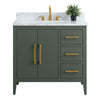 Bathroom Vanity Cabinet with Engineered Marble Top CVI VG