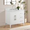 Bathroom Vanity Cabinet with Engineered Marble Top CVI W