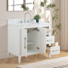 Bathroom Vanity Cabinet with Engineered Marble Top CVI W