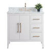 Bathroom Vanity Cabinet with Engineered Marble Top CVI W