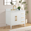 Bathroom Vanity Cabinet with Engineered Marble Top CVI W