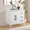 Bathroom Vanity Cabinet with Engineered Marble Top CVI W