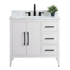 Bathroom Vanity Cabinet with Engineered Marble Top CVI W