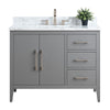 Bathroom Vanity Cabinet with Engineered Marble Top CVI G