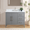 Bathroom Vanity Cabinet with Engineered Marble Top CVI G