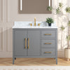 Bathroom Vanity Cabinet with Engineered Marble Top CVI G