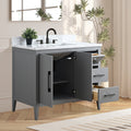 Bathroom Vanity Cabinet with Engineered Marble Top CVI G