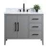 Bathroom Vanity Cabinet with Engineered Marble Top CVI G