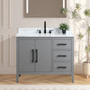 Bathroom Vanity Cabinet with Engineered Marble Top CVI G