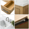 Bathroom Vanity Cabinet with Engineered Marble Top CVI NO