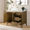 Bathroom Vanity Cabinet with Engineered Marble Top CVI NO