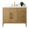 Bathroom Vanity Cabinet with Engineered Marble Top CVI NO