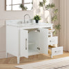 Bathroom Vanity Cabinet with Engineered Marble Top CVI W