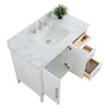 Bathroom Vanity Cabinet with Engineered Marble Top CVI W