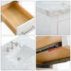 Bathroom Vanity Cabinet with Engineered Marble Top CVI W