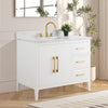 Bathroom Vanity Cabinet with Engineered Marble Top CVI W