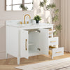 Bathroom Vanity Cabinet with Engineered Marble Top CVI W