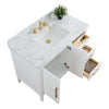 Bathroom Vanity Cabinet with Engineered Marble Top CVI W