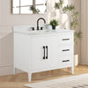 Bathroom Vanity Cabinet with Engineered Marble Top CVI W