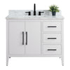 Bathroom Vanity Cabinet with Engineered Marble Top CVI W