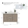 Bathroom Vanity Cabinet with Engineered Marble Top CVI DG