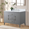 Bathroom Vanity Cabinet with Engineered Marble Top CVI G