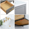 Bathroom Vanity Cabinet with Engineered Marble Top CVI G