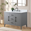 Bathroom Vanity Cabinet with Engineered Marble Top CVI G