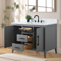 Bathroom Vanity Cabinet with Engineered Marble Top CVI G