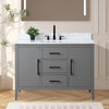 Bathroom Vanity Cabinet with Engineered Marble Top CVI G