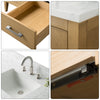 Bathroom Vanity Cabinet with Engineered Marble Top CVI NO