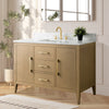 Bathroom Vanity Cabinet with Engineered Marble Top CVI NO