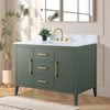 Bathroom Vanity Cabinet with Engineered Marble Top CVI VG