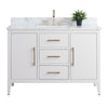 Bathroom Vanity Cabinet with Engineered Marble Top CVI W