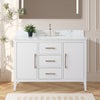 Bathroom Vanity Cabinet with Engineered Marble Top CVI W