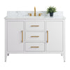 Bathroom Vanity Cabinet with Engineered Marble Top CVI W