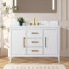 Bathroom Vanity Cabinet with Engineered Marble Top CVI W