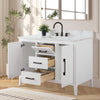 Bathroom Vanity Cabinet with Engineered Marble Top CVI W