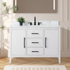 Bathroom Vanity Cabinet with Engineered Marble Top CVI W