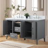 Bathroom Vanity Cabinet with Engineered Marble Top CVI G