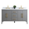 Bathroom Vanity Cabinet with Engineered Marble Top CVI G