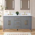 Bathroom Vanity Cabinet with Engineered Marble Top CVI G