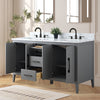 Bathroom Vanity Cabinet with Engineered Marble Top CVI G