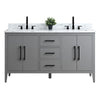 Bathroom Vanity Cabinet with Engineered Marble Top CVI G