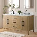 Bathroom Vanity Cabinet with Engineered Marble Top CVI NO