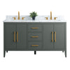 Bathroom Vanity Cabinet with Engineered Marble Top CVI VG