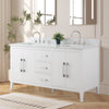 Bathroom Vanity Cabinet with Engineered Marble Top CVI W