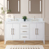 Bathroom Vanity Cabinet with Engineered Marble Top CVI W